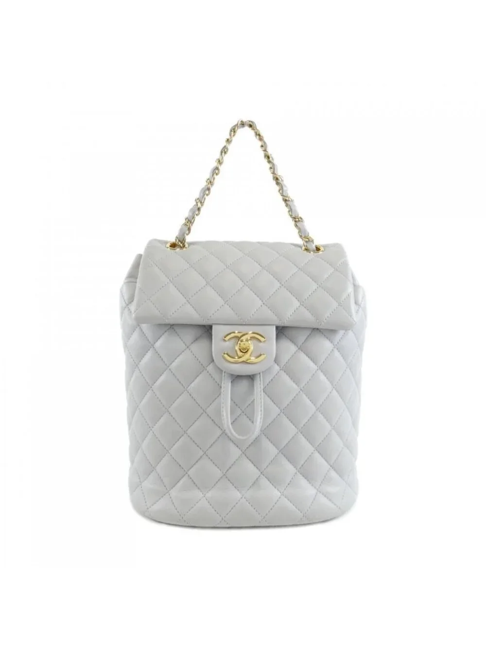 Chanel Backpack Sac Gray Chanel Small Duma 23K Grained Calfskin Backpack Dark Grey  main image 3